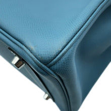 将图像加载到图库查看器中，HERMES Birkin Blue Jean Epsom Size 30
