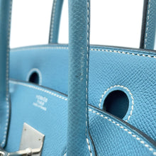 将图像加载到图库查看器中，HERMES Birkin Blue Jean Epsom Size 30
