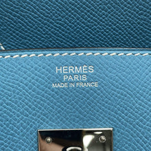 将图像加载到图库查看器中，HERMES Birkin Blue Jean Epsom Size 30
