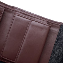 将图像加载到图库查看器中，CHANEL Matelasse Timeless Classics Tri-fold Wallet Small Flap Wallet BlackAP0229 Caviar Leather
