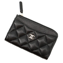 Load image into Gallery viewer, CHANEL Classic Zip Card Case BlackAP3179 Caviar Leather
