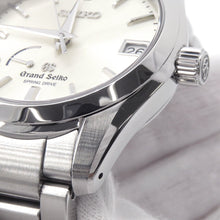 将图像加载到图库查看器中，SEIKO Grand SEIKO Power Reserve Date Spring Drive W39mm Stainless Steel Silver DialSBGA083
