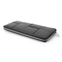 Load image into Gallery viewer, Bottega Veneta Maxi INTRECCIATO Cassette Slim Zip-Around Wallet Black708612VBWD28803 Lambskin
