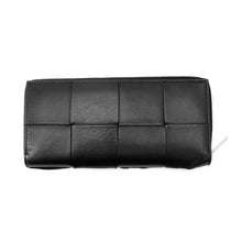 Load image into Gallery viewer, Bottega Veneta Maxi INTRECCIATO Cassette Slim Zip-Around Wallet Black708612VBWD28803 Lambskin
