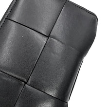 Load image into Gallery viewer, Bottega Veneta Maxi INTRECCIATO Cassette Slim Zip-Around Wallet Black708612VBWD28803 Lambskin
