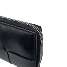 Load image into Gallery viewer, Bottega Veneta Maxi INTRECCIATO Cassette Slim Zip-Around Wallet Black708612VBWD28803 Lambskin

