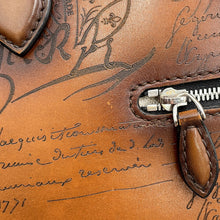Load image into Gallery viewer, Berluti Calligraphy Jules Gulliver 2-Way Handbag Brown Leather
