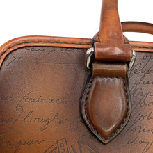 Load image into Gallery viewer, Berluti Calligraphy Jules Gulliver 2-Way Handbag Brown Leather
