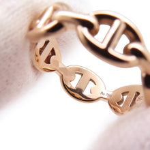 Load image into Gallery viewer, HERMES Chaine d'Ancre Anchene Ring Size 50/#10 18K Pink Gold
