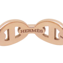 Load image into Gallery viewer, HERMES Chaine d'Ancre Anchene Ring Size 50/#10 18K Pink Gold
