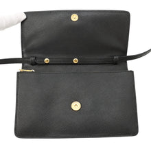 将图像加载到图库查看器中，PRADA Shoulder wallet Black1M1361 Saffiano LeatherLeather
