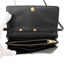 将图像加载到图库查看器中，PRADA Shoulder wallet Black1M1361 Saffiano LeatherLeather

