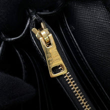 将图像加载到图库查看器中，PRADA Shoulder wallet Black1M1361 Saffiano LeatherLeather
