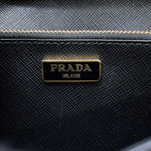 将图像加载到图库查看器中，PRADA Shoulder wallet Black1M1361 Saffiano LeatherLeather
