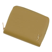 Load image into Gallery viewer, SAINT LAURENT PARIS Compact Zip Around Wallet Green668936 Leather
