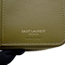 Load image into Gallery viewer, SAINT LAURENT PARIS Compact Zip Around Wallet Green668936 Leather
