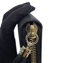 Load image into Gallery viewer, GUCCI Soho Interlocking G Zip Around Long Wallet Cloth Black598187 A7M0G 1000 Leather
