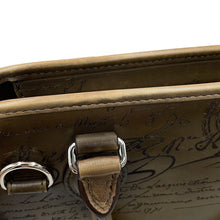 Load image into Gallery viewer, Berluti Premier Jules 2WAY Handbag Khaki Cabascrit Leather
