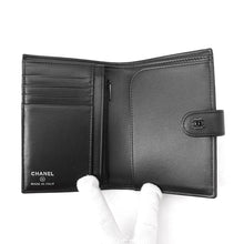 Load image into Gallery viewer, CHANEL Matelasse CC Logo Passport Case BlackAP3824-B15615-94305 Calf Leather
