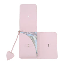 将图像加载到图库查看器中，HERMES Notebook cover Carnet Secret Della Cavalleria mauve pail Swift Leather
