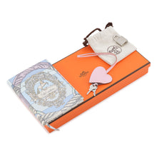 将图像加载到图库查看器中，HERMES Notebook cover Carnet Secret Della Cavalleria mauve pail Swift Leather
