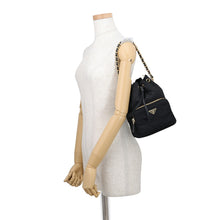 Load image into Gallery viewer, PRADA Duet Re-Nylon Black1BH038 Nylon Leather

