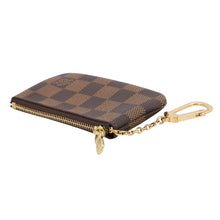 Load image into Gallery viewer, LOUIS VUITTON Card Key Case Pochette Cles BrownN62658 Damier Ebene Canvas
