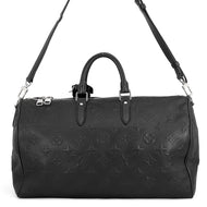 LOUIS VUITTON Keepall Bandouliere Noir Monogram Revelation Size 45