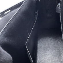 将图像加载到图库查看器中，HERMES Kelly Sellier Black Box Calf Leather Size 32
