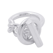 将图像加载到图库查看器中，HERMES Croisette Ring Size GM/53/#13 SV925
