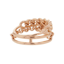 将图像加载到图库查看器中，HERMES Mix and H Ring Size 54/#14H124611B 18K Pink Gold
