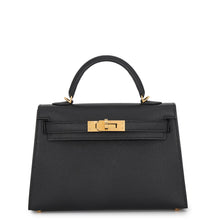 Load image into Gallery viewer, HERMES Mini Kelly 2 Black Epsom
