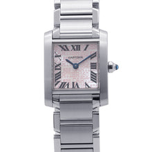 Load image into Gallery viewer, CARTIER Tank Française SM 160th Anniversary Edition H25mm×W20mm Stainless Steel Silver/Pink DialW51035Q3

