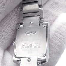 将图像加载到图库查看器中，CARTIER Tank Française SM 160th Anniversary Edition H25mm×W20mm Stainless Steel Silver/Pink DialW51035Q3
