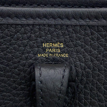 将图像加载到图库查看器中，HERMES Evelyne Long Amazon Black Taurillon Clemence Size TPM
