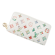 将图像加载到图库查看器中，LOUIS VUITTON LV Garden Zippy Wallet White/MulticolorM81694 Monogram Lamb Leather
