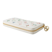 将图像加载到图库查看器中，LOUIS VUITTON LV Garden Zippy Wallet White/MulticolorM81694 Monogram Lamb Leather
