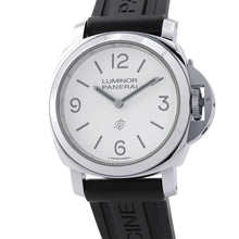 将图像加载到图库查看器中，PANERAI Luminor base logo W44mm Stainless Steel Rubber White DialPAM01087
