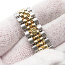 将图像加载到图库查看器中，ROLEX Lady-Datejust Diamond Bezel W28mm Stainless Steel K18YG Mint Green Tapestry Dial279383RBR
