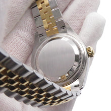 将图像加载到图库查看器中，ROLEX Lady-Datejust Diamond Bezel W28mm Stainless Steel K18YG Mint Green Tapestry Dial279383RBR
