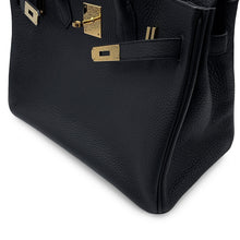 将图像加载到图库查看器中，HERMES Birkin Black Taurillon Clemence Size 30
