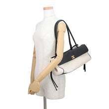 Load image into Gallery viewer, CHANEL Small shopping bag Black/EcruAS6288 Tweed Calf Leather
