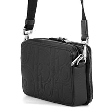 将图像加载到图库查看器中，Dior Dior Gravity Zip Pouch with Strap Black2ESBC119LLG_H00N Calf Leather

