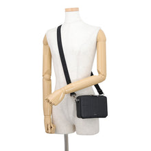 将图像加载到图库查看器中，Dior Dior Gravity Zip Pouch with Strap Black2ESBC119LLG_H00N Calf Leather
