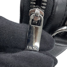 将图像加载到图库查看器中，Dior Dior Gravity Zip Pouch with Strap Black2ESBC119LLG_H00N Calf Leather
