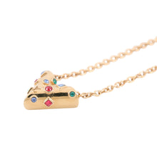 将图像加载到图库查看器中，LOUIS VUITTON Collier Essential V Planet BigM68920 Gold Plated Rhinestone
