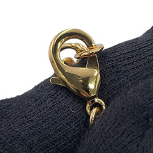 将图像加载到图库查看器中，CHANEL CC Logo Heart Necklace Gold Gold Plated Faux Pearl Rhinestone
