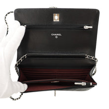 Load image into Gallery viewer, CHANEL Matelasse Classic Chain Wallet BlackAP4241 Caviar Leather
