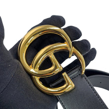 将图像加载到图库查看器中，GUCCI Double G Wide Belt Size 95/38 Black406831 0YA0G 1000 Leather
