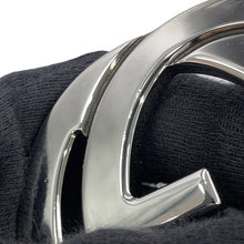 Load image into Gallery viewer, GUCCI Interlocking G Belt Size 100/40 Black/Gray411924 KGDHX 8449 GG Supreme Leather
